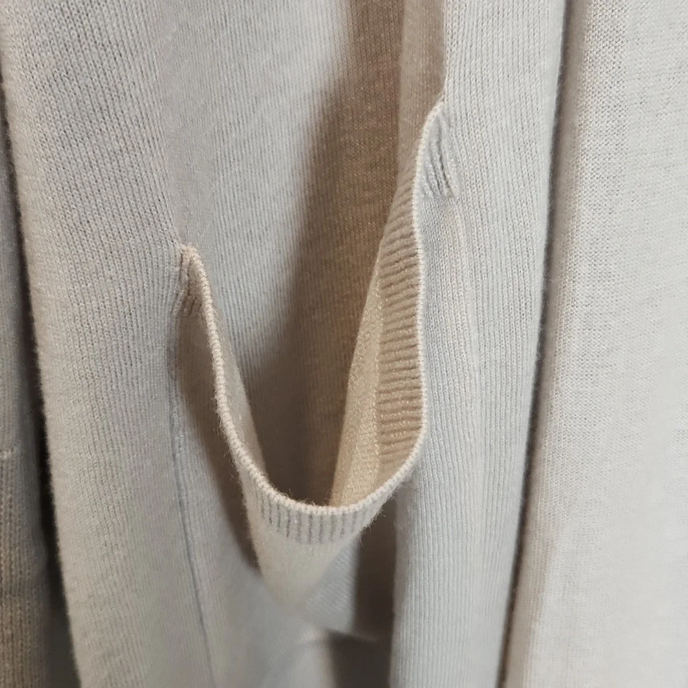 Universal Standard Light Gray Wool Blend Longline Cardigan - Picture 6 of 10